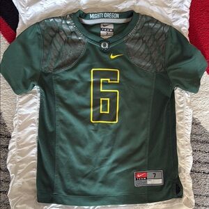 Nike Dark Green Jersey with Yellow Number